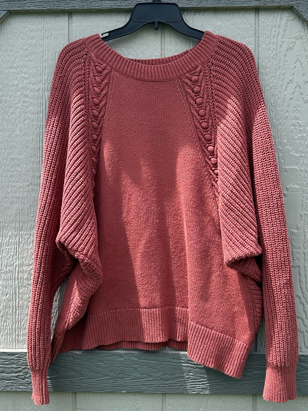 Simply Vera by Vera Wang Dusty Pink Relaxed Balloon-Sleeve Sweate